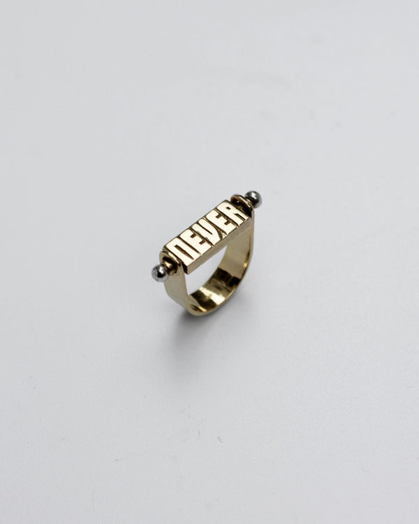 NEVER ALONE RING 18K GOLD